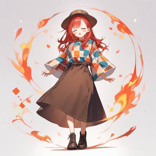 Playful Young Man with Fiery Red Hair