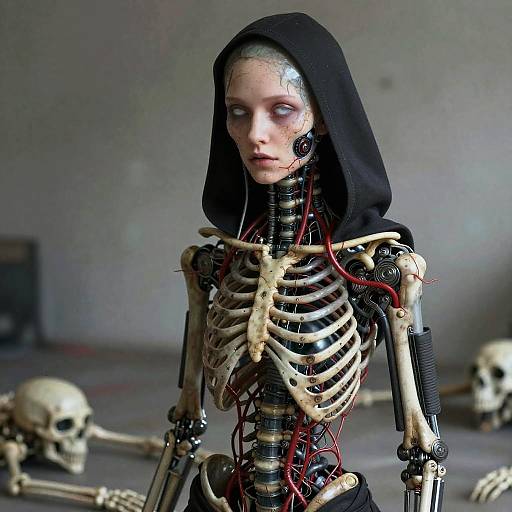 Intricate Biomechanical Sci-Fi Portrait