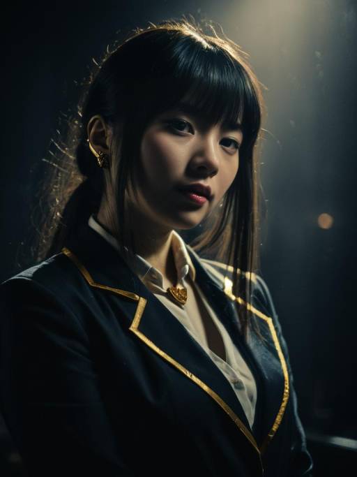 Woman in Yuki Tsukumo Cosplay Costume
