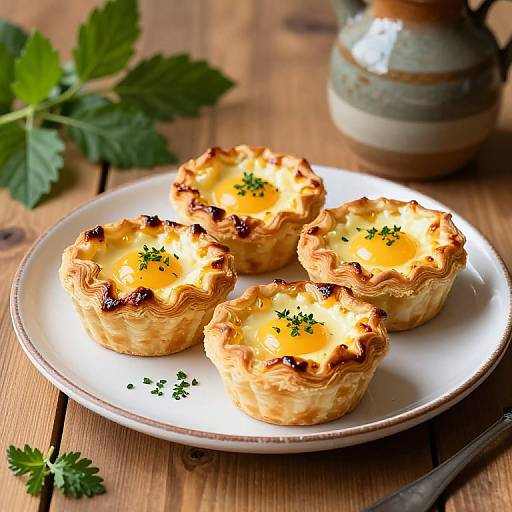 Golden Egg and Cheese Puff Pies