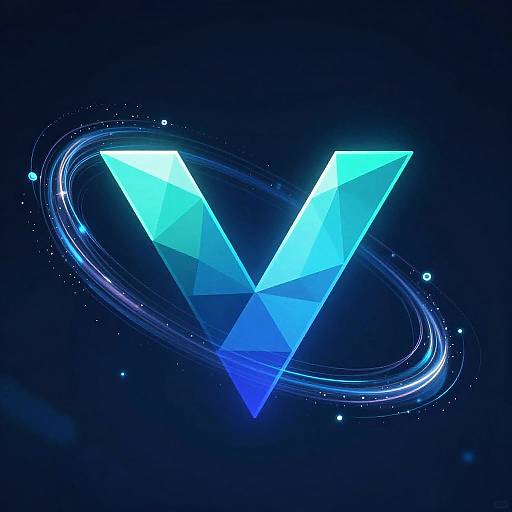 Cyberpunk Vue Framework Abstract Art