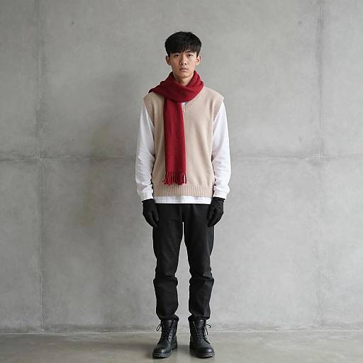 Photorealistic Young Asian Man in Costume