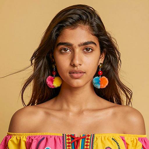 Vibrant Portrait of a Young Woman