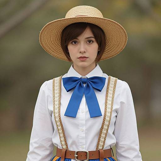 Woman in Woody-Themed Costume