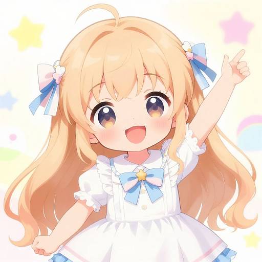 Chibi Anime Girl AI Art