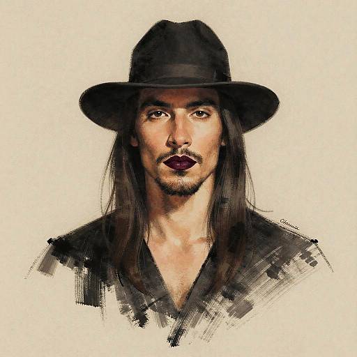 Gritty Noir Portrait of Man