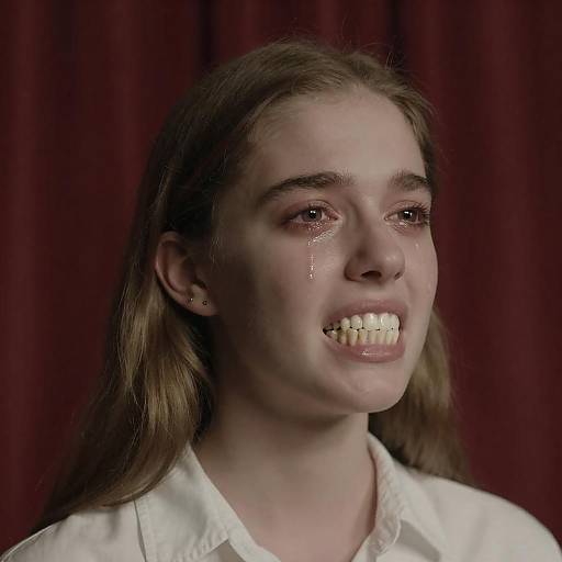 Distressing Portrait of a Young Woman