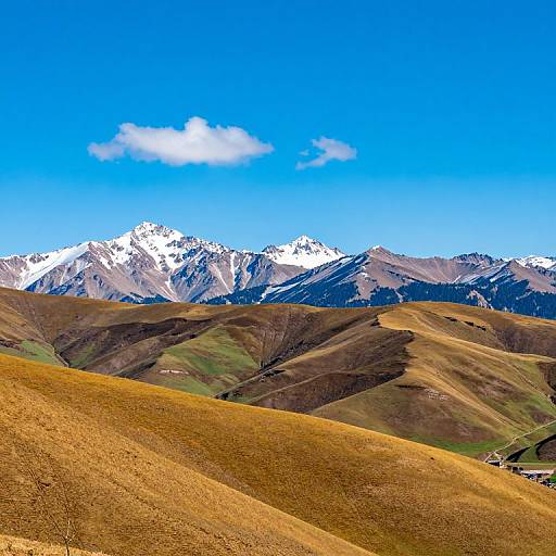 Vivid Mountainous Landscape Photograph