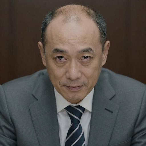 Intense Portrait of Middle-Aged Man