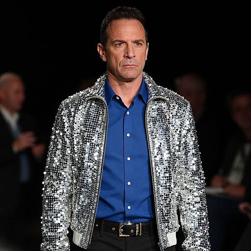 Disco Man in Shiny Jacket