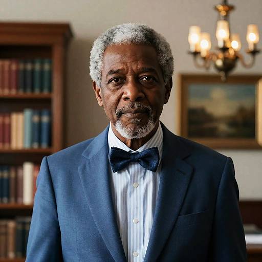 Portrait of Distinguished Older Black Man