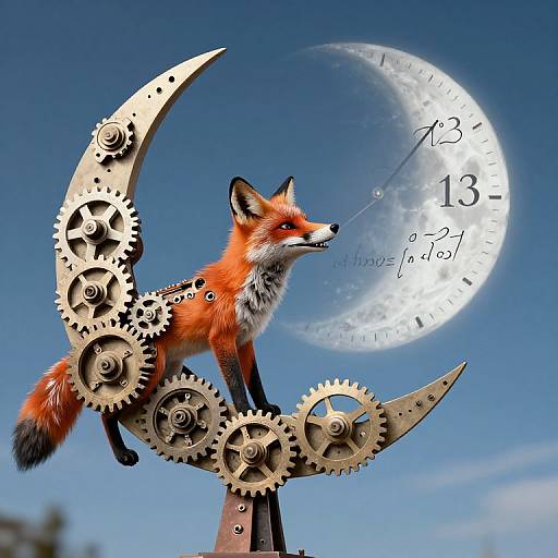 Clockwork Fox and Lunar Sundial