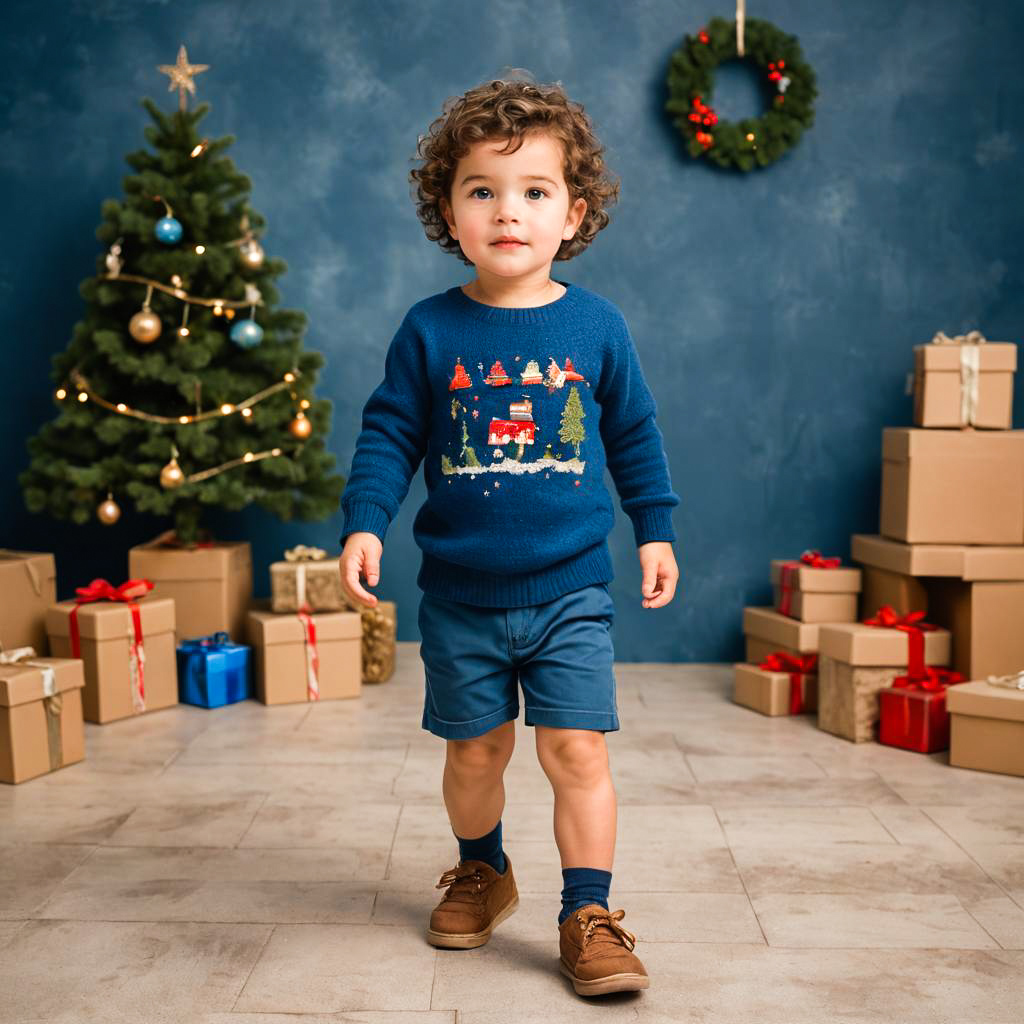 Festive Toddler Boy Holiday Outfit