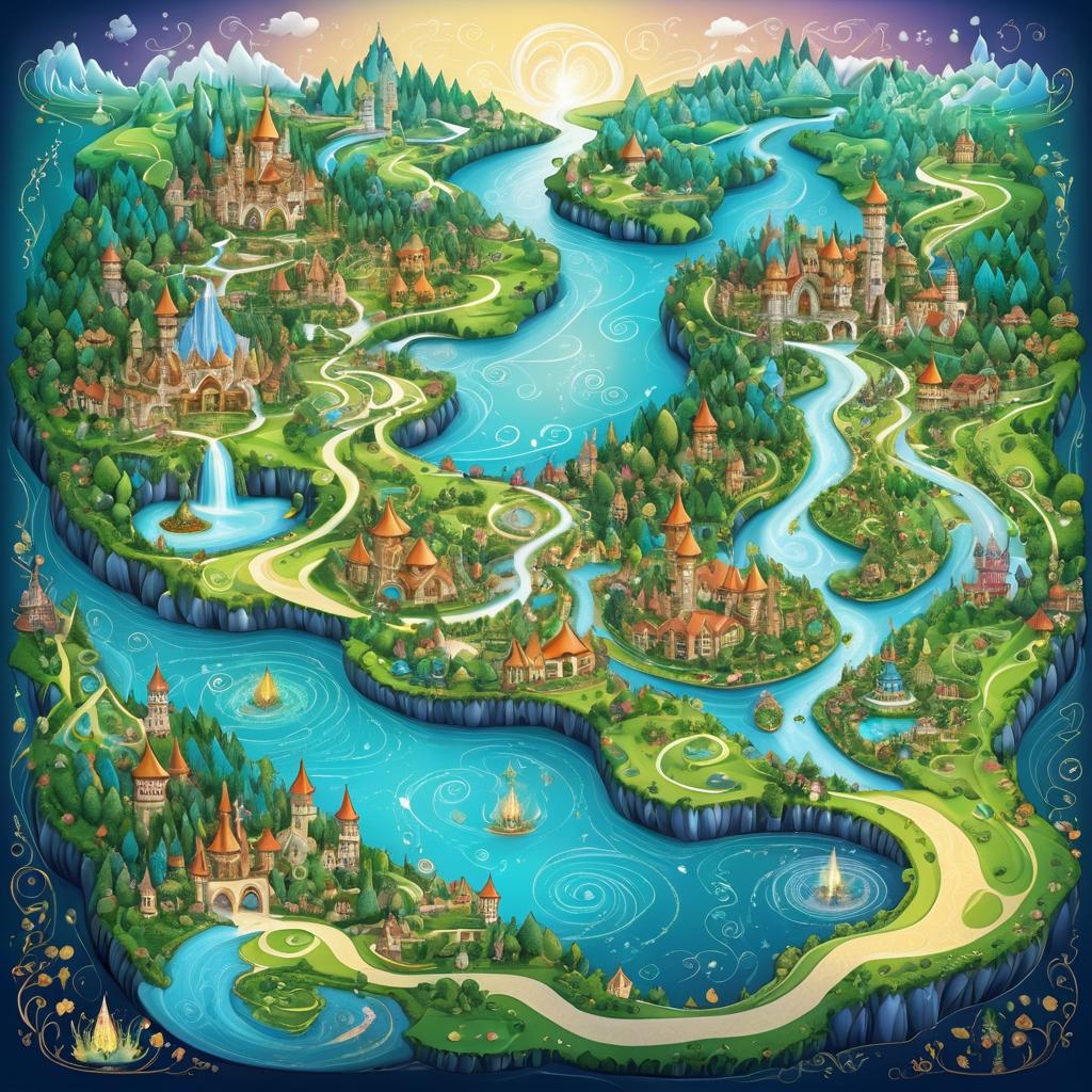 Enchanting Stereoscopic Fairy Tale Map