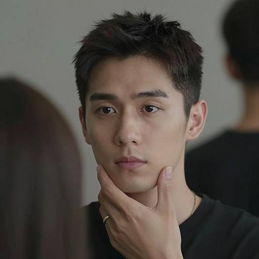 Candid Portrait in Dim Lighting