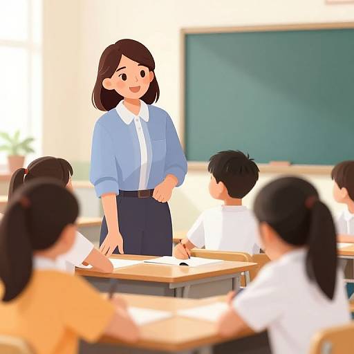 Inspiring Classroom Scene with Teachers and Students