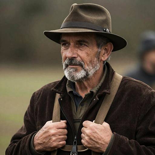 Captivating Portrait of a Grizzled Adventurer