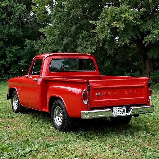Classic 1953 Red Dodge D100 Truck