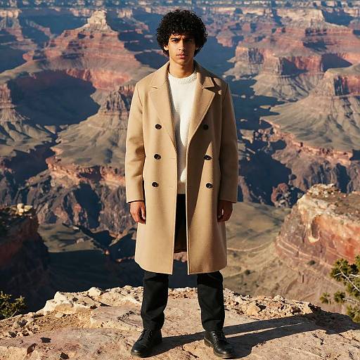 Young Man on Grand Canyon Cliff