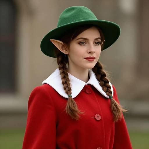 Braided Elf in Festive Attire
