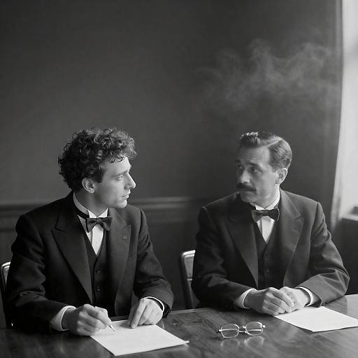 Classic Noir: Two Men in a Smoky Room