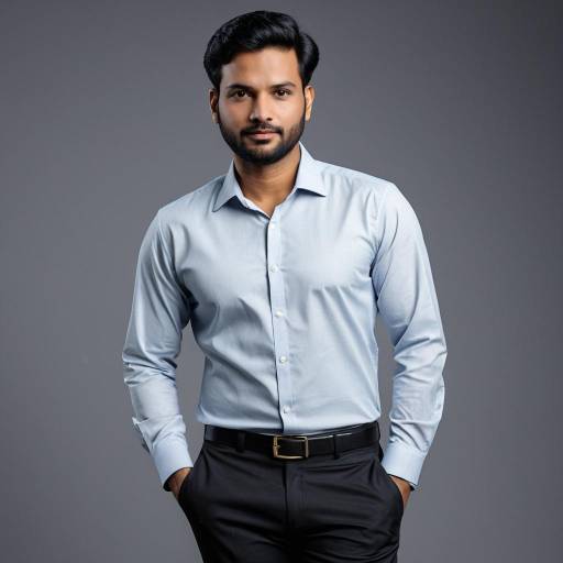 Confident Man in Classic Formal Shirt