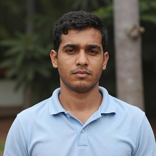 Portrait of a Man Among Greenery