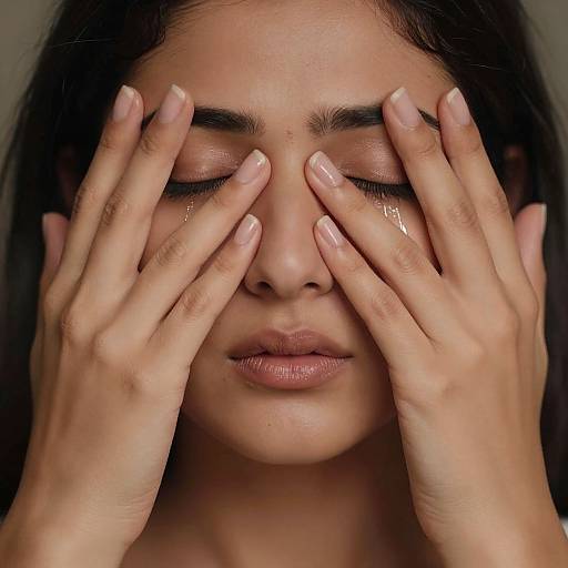 Emotional Portrait of Indian Woman
