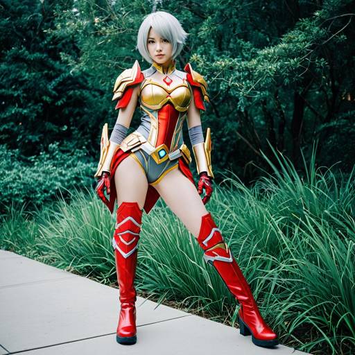 Cosplayer in Nia Xenoblade Chronicles costume