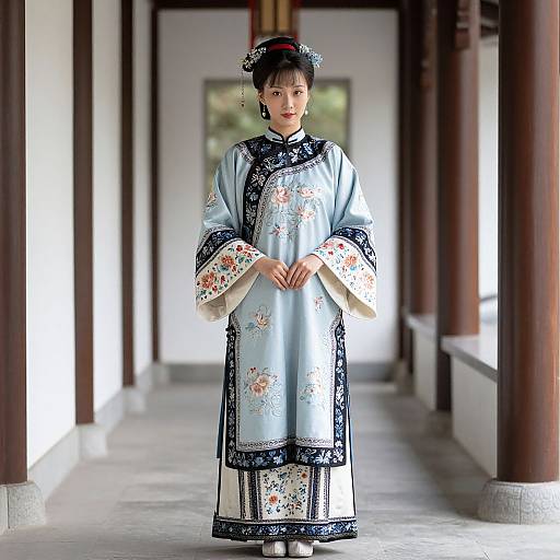 Woman in Traditional Chinese Dress