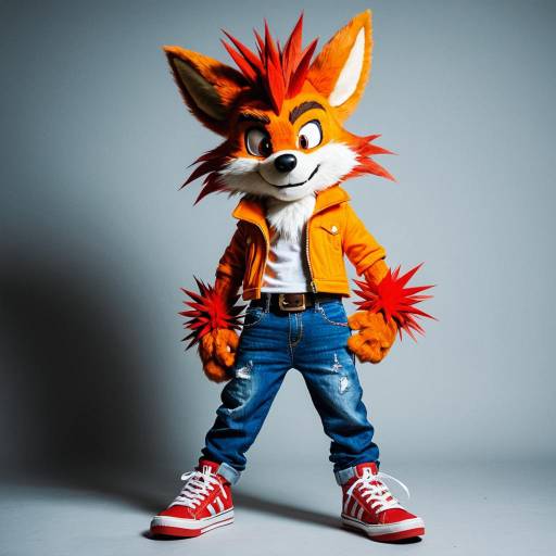 Dynamic Crash Bandicoot Cosplay Costume