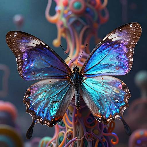 Surreal Psychedelic Phantasmagoric Butterfly
