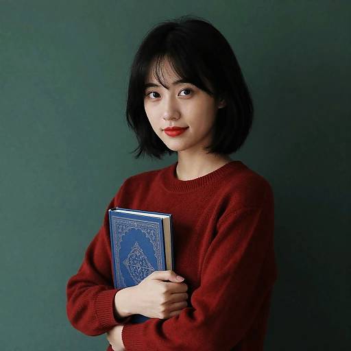 Portrait of a Young Woman in Red