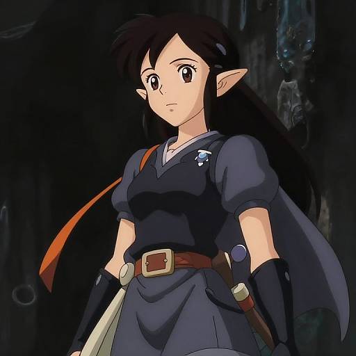 Wide-Angle Anime Portrait of Midna