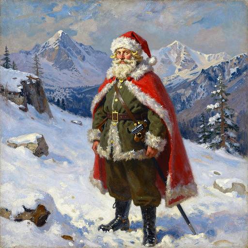 Santa Ranger in Snowy Mountains