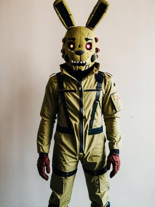 Man in Realistic Springtrap Costume