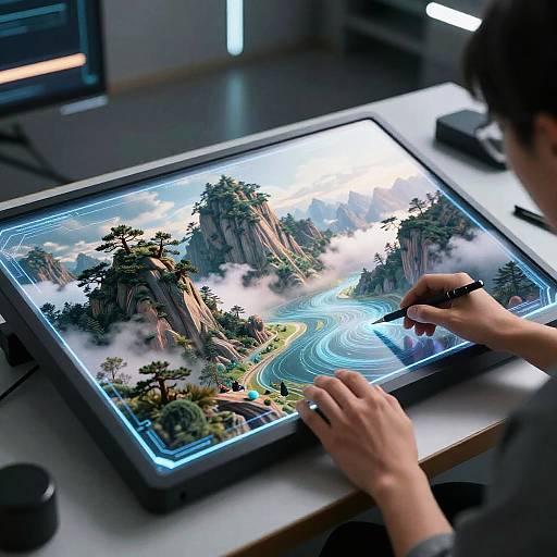 AI Digital Landscape Creation