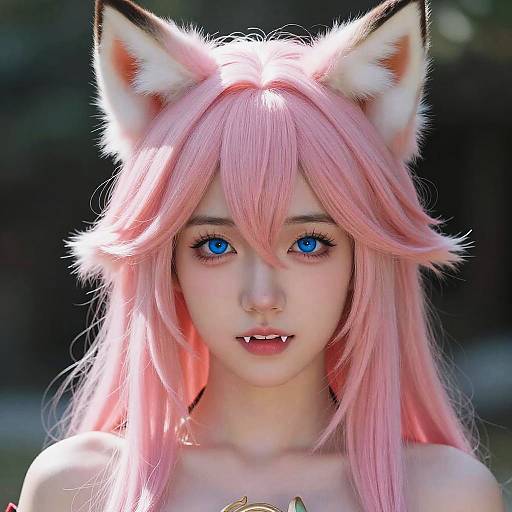 Photorealistic Yae Miko Portrait