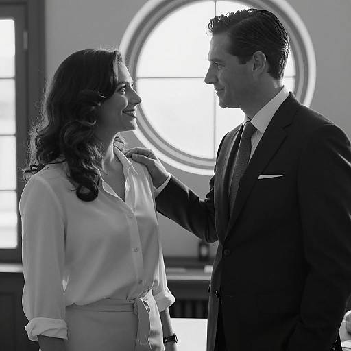 Intimate Black and White Portrait