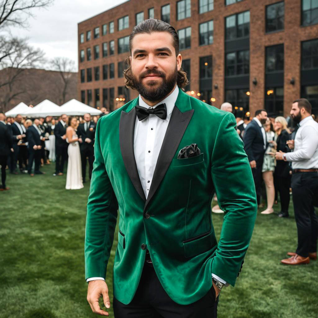 Stylish Muscular Man at Networking Event