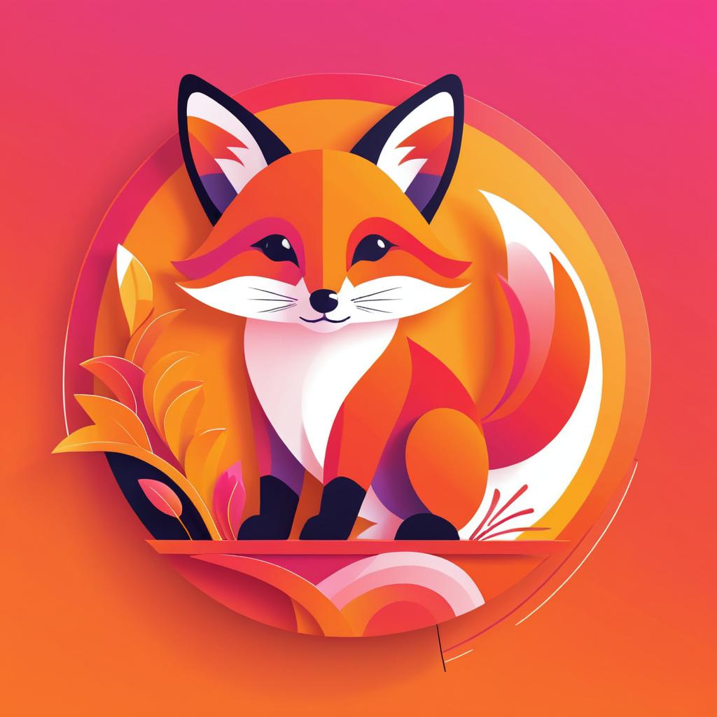 Playful Red Fox Instagram Banner Design