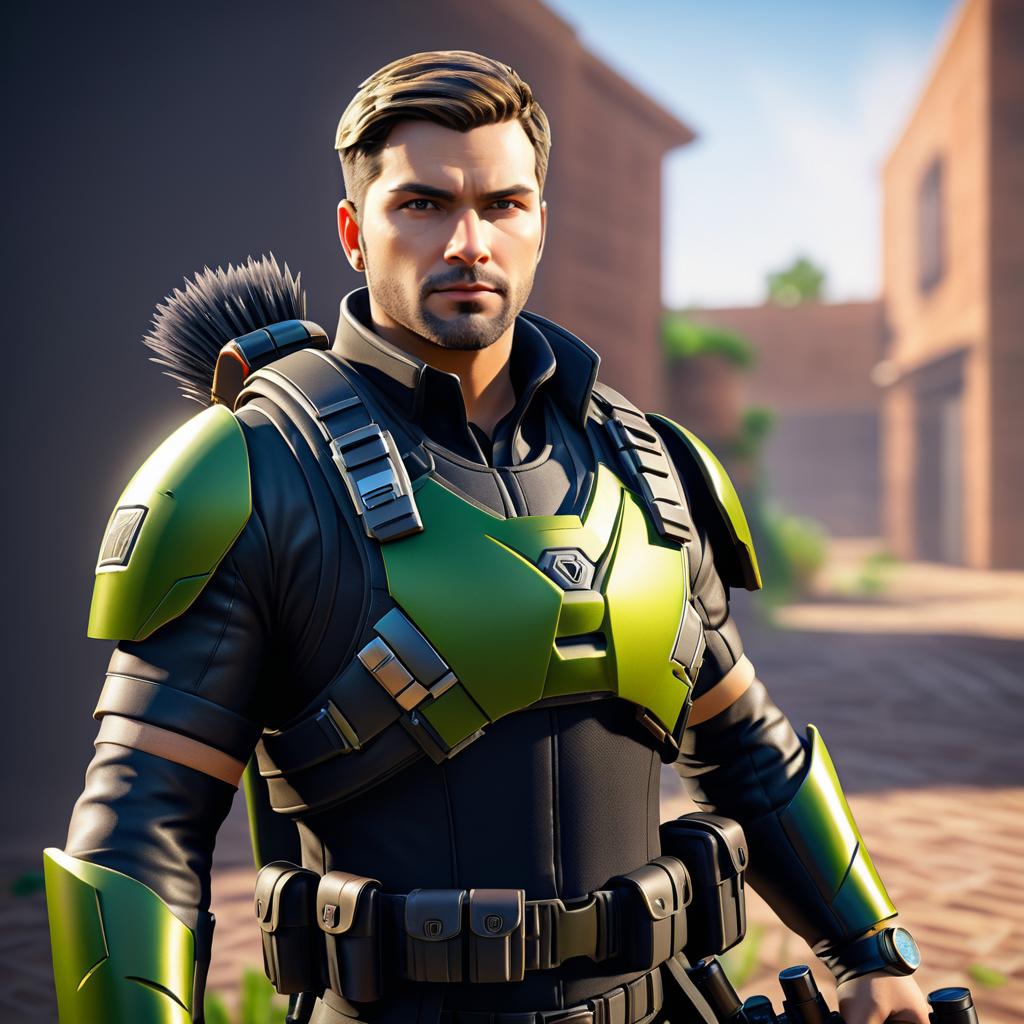 Photorealistic Rogue Agent from Fortnite