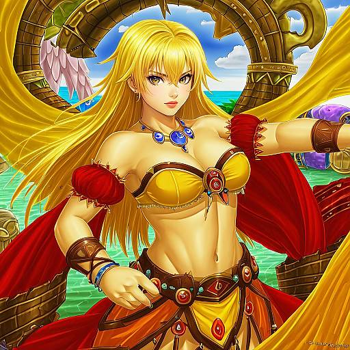 Illustration of Gypsy (ragnarok online), ragnarok online in the style of Shexyo