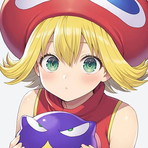 Illustration of Amitie (puyopuyo), puyopuyo in the style of Murata tefu