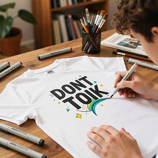 Cozy Studio Typography Sketch Scene