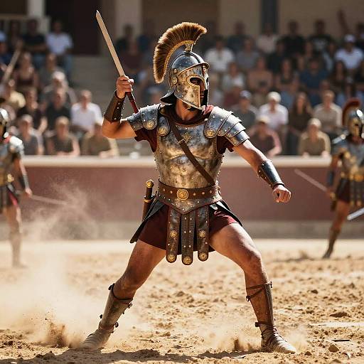 Epic Retiarius Gladiator in Arena