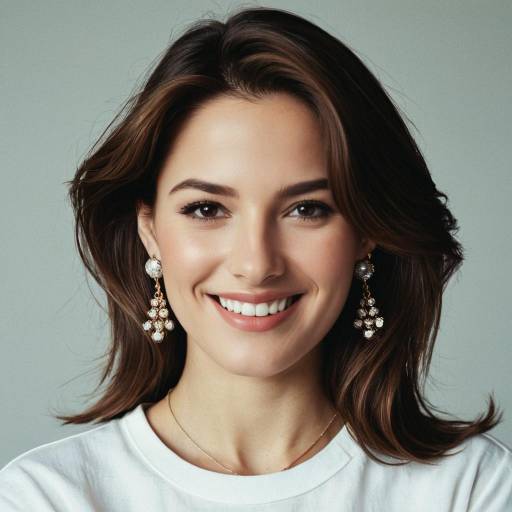 Stylish Woman with Jewelry and Smile