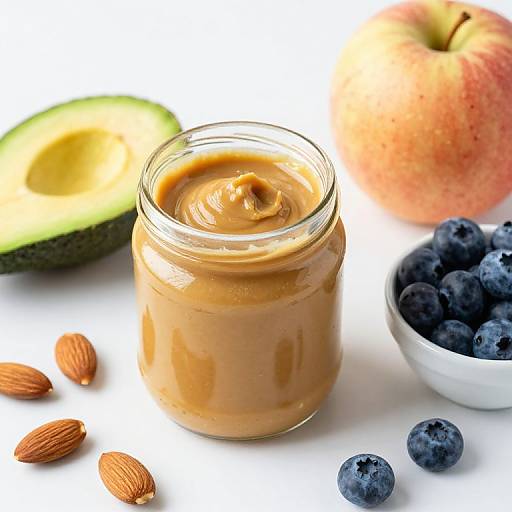 Homemade Almond Butter with Fresh Fruits