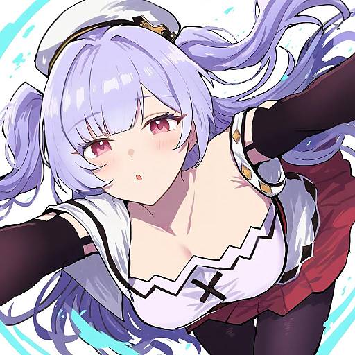 Illustration of Ajax (azur lane), azur lane in the style of Kirai y