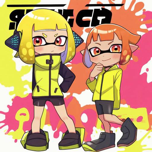 Illustration of Agent 4 (splatoon), splatoon (series) in the style of Ao (flowerclasse)